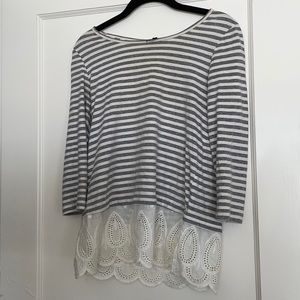 Upgraded Grey Striped Shirt